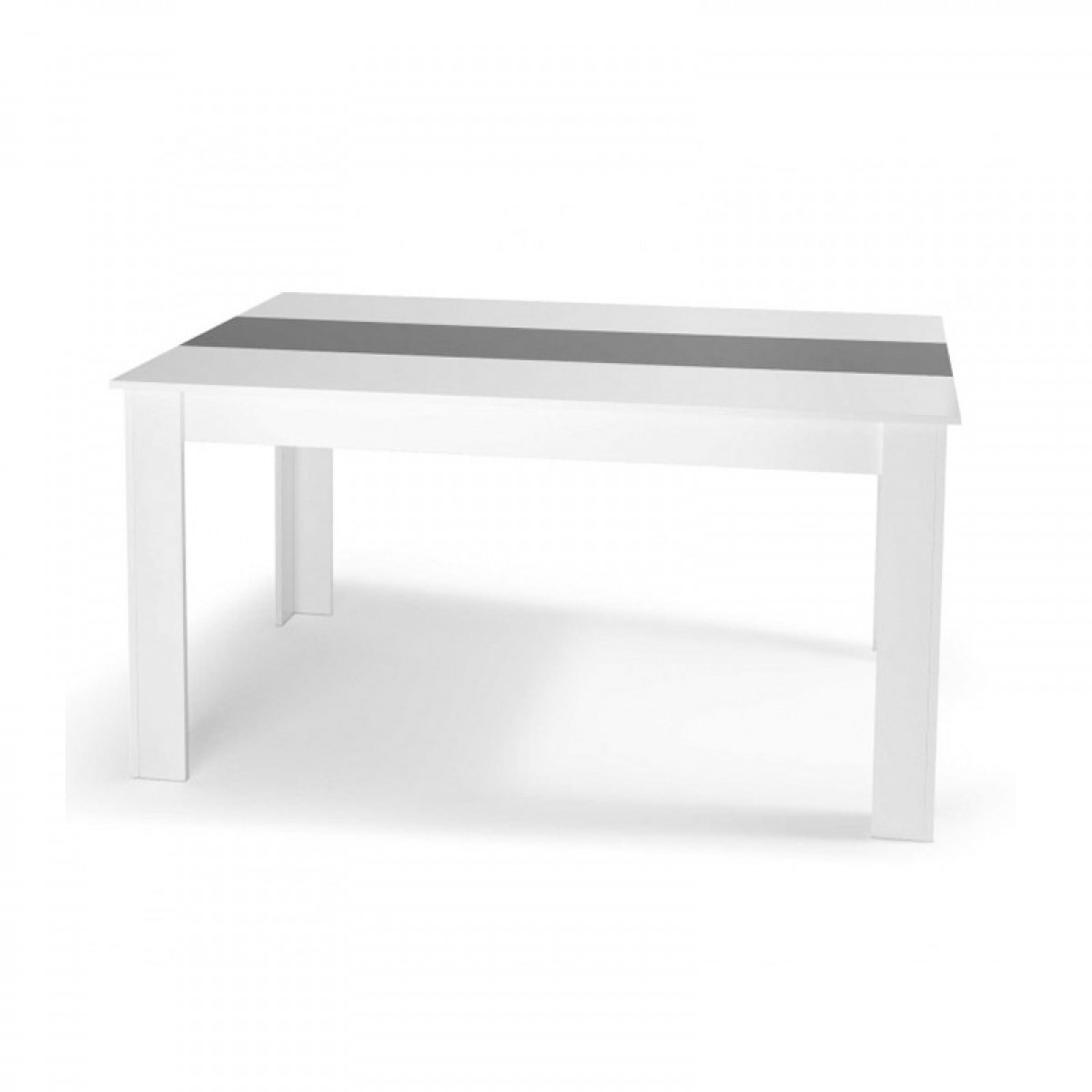 Ξύλινο Τραπέζι 160 X 90 X 75 Cm Χρώματος Λευκό Gloria Idomya 30080246