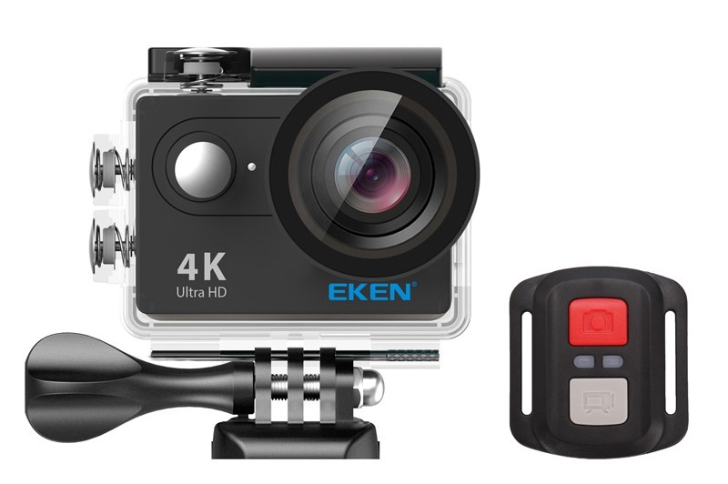 EKEN Action Cam H9R, Ultra HD 4K, 12MP, WiFi, Remote, Waterproof, Black
