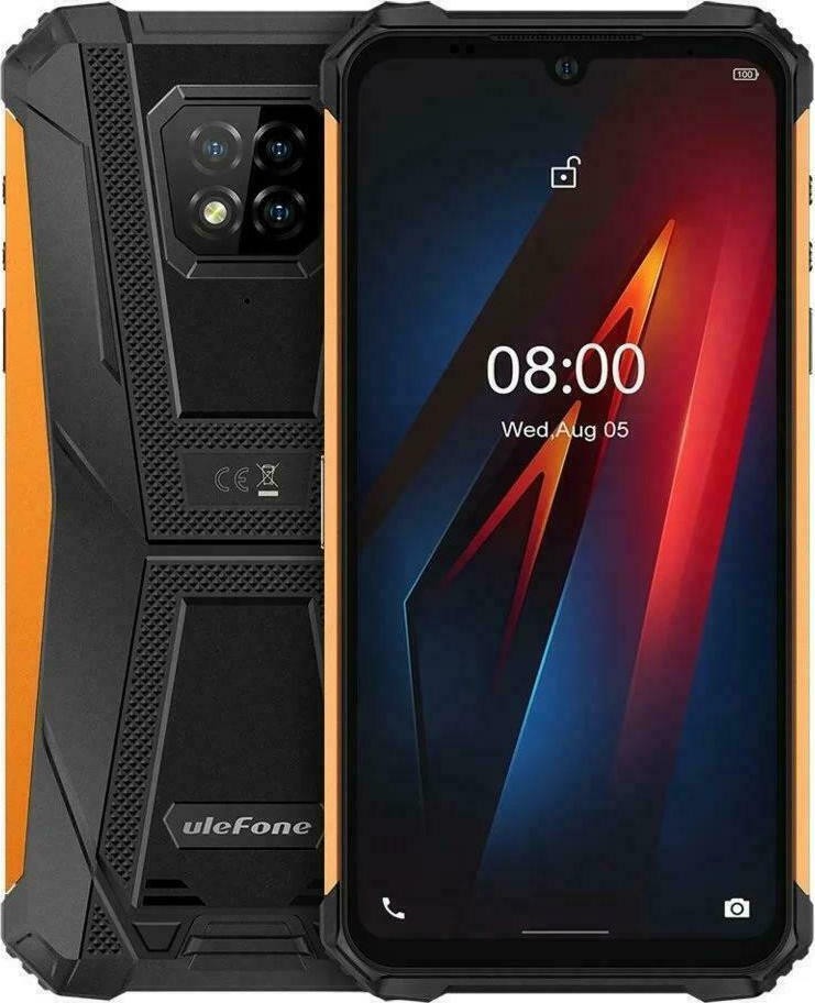 SUNSHINE SS-057R Frosted Hydrogel Τζαμάκι Προστασίας για Ulefone Armor 8 Pro Dual SIM (8GB/128GB) Ανθεκτικό Smartphone Orange