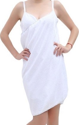 Φόρεμα Πετσέτα Παραλίας Για Γρήγορο Στέγνωμα Χρώματος Λευκό 140 X 70 Cm SPM Beach Towel WHITE