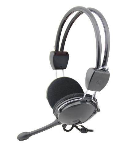 VCOM Ακουστικά Με Μικρόφωνο, 40mm, 2m καλώδιο, μεγάλα - DE118