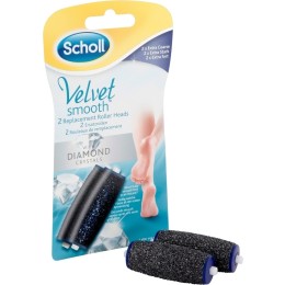 Scholl Velvet Smooth Rollers Extra Coarse Roll-On 2pcs Ανταλλακτικό για Ηλεκτρικές Λίμες Ποδιών