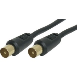 Powertech Antenna Cable Coax male - Coax male 3m (CAB-V020) καλώδιο κεραίας για τηλεόραση pal, 3m, μαύρο